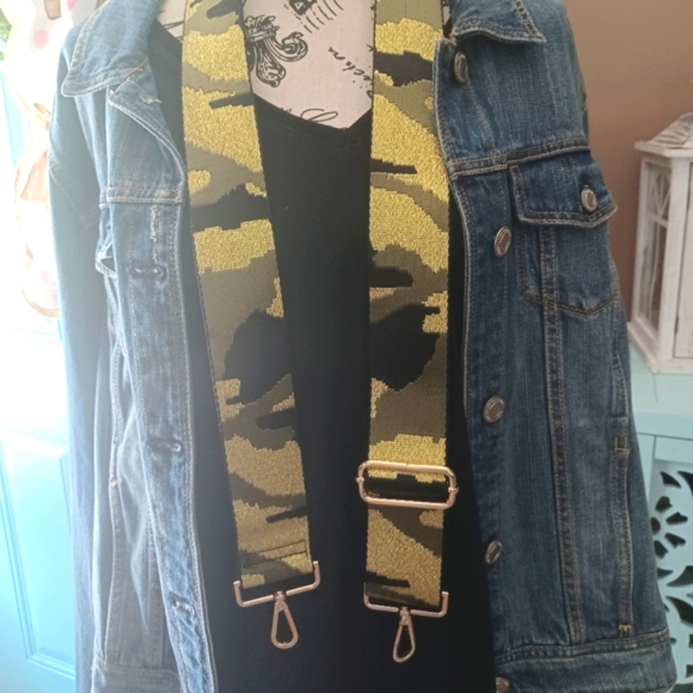 Camoflage guitar strap for bag Unisex